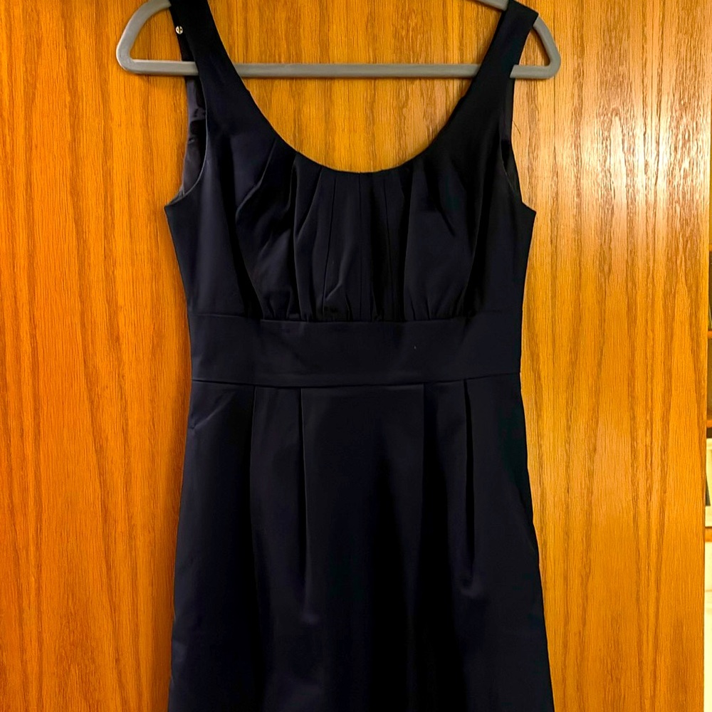 JCrew navy sleeveless dress